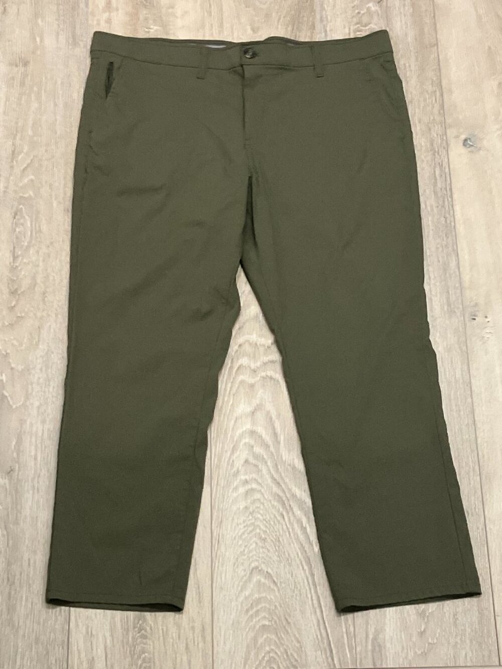 Weatherproof Vintage Men's 40x30 Green Regular Fit Stretch Pants